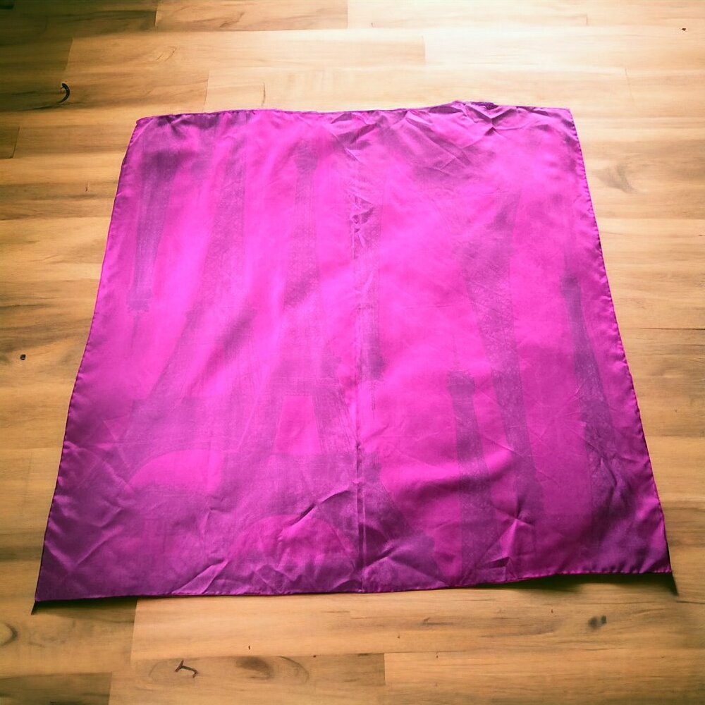Nwt Echo 100% Silk Scarf With Eiffel Tower - image 5